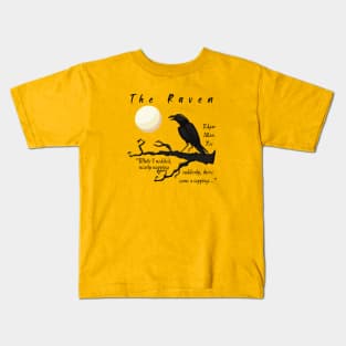 The Raven of Edgar Allan Poe Kids T-Shirt